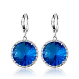 15MM CZ Multi-Color Earrings for Women Girls