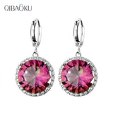 15MM CZ Multi-Color Earrings for Women Girls