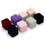 Multi-Color Velvet Jewelry Box Ring Earring Storage
