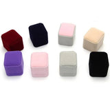 Multi-Color Velvet Jewelry Box Ring Earring Storage