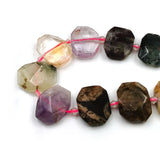 Irregular Natural Stone Beads Strand Rose Quartz Amethyst