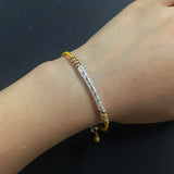 925 Silver Lucky Rope Bracelet Six Character Religious Jewelry