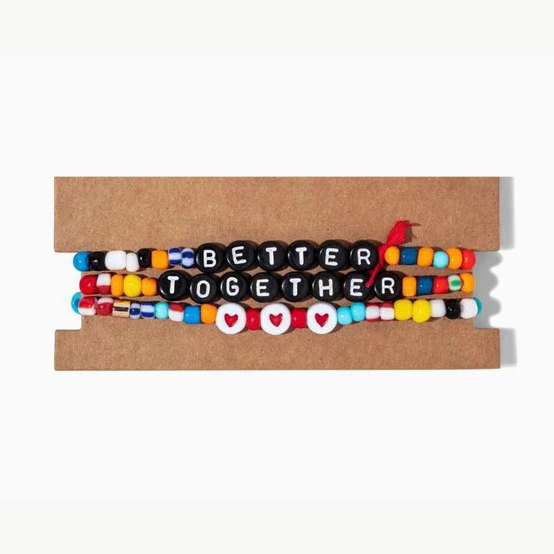 Multi-Colored Beaded Bracelets Bohemian Bijoux Femme Valentines Gift