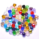 6mm 200pcs Faceted Crystal Glass Bead Spacer Round Beads for Jewelry Making