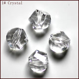 6mm 200pcs Faceted Crystal Glass Bead Spacer Round Beads for Jewelry Making