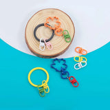 Multi-Colors Mixed Brooch Pins Lobster Clasp Hooks Ball Chain Key Rings Chains