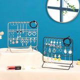 Jewelry Storage Rack Earring Stand Holder Necklace Bracket Ring Shelf