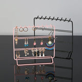 Jewelry Storage Rack Earring Stand Holder Necklace Bracket Ring Shelf