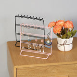 Jewelry Storage Rack Earring Stand Holder Necklace Bracket Ring Shelf