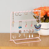 Jewelry Storage Rack Earring Stand Holder Necklace Bracket Ring Shelf