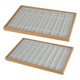 Multi-Grids Watches Display Box Wood Holder for Market
