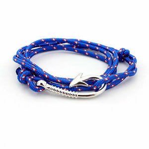 Layer Anchor Bracelet Unisex Rope Charm Wristband
