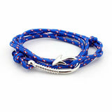 Layer Anchor Bracelet Unisex Rope Charm Wristband