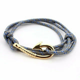 Layer Anchor Bracelet Unisex Rope Charm Wristband