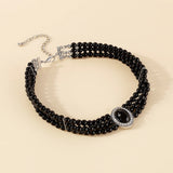 Multi-Layer Pearl Necklace Punk Ladies Wedding Charm Jewelry