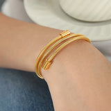 Layer Bracelet for Women High Silver Bangle Snake Chain Couple Jewelry