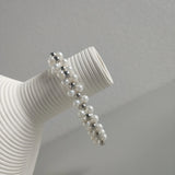 925 Silver Pearl Beaded Bracelet for Women Wedding Gift