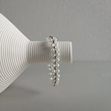 925 Silver Pearl Beaded Bracelet for Women Wedding Gift