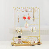 Modern Style Jewelry Rack Earrings Chain Stand with Tray