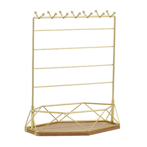 Modern Style Jewelry Rack Earrings Necklace Metal Stand Holder