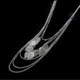 Bohemian Leaves Necklace Long Sweater Pendant Chain Jewelry