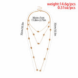 Star Tassel Choker Necklace Statement Collares Gold-Color Sky Elements