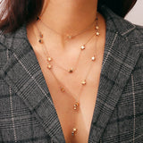 Star Tassel Choker Necklace Statement Collares Gold-Color Sky Elements