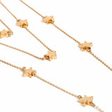 Star Tassel Choker Necklace Statement Collares Gold-Color Sky Elements
