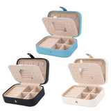Portable Jewelry Box with Mirror Waterproof Storage Holder Display Travel Case