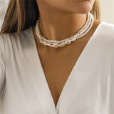Elegant Baroque Pearl Choker Necklace