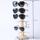 Wood Sunglass Display Rack Shelf Eyeglasses Stand