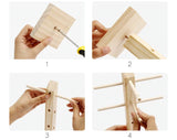 Wood Sunglass Display Rack Shelf Eyeglasses Stand