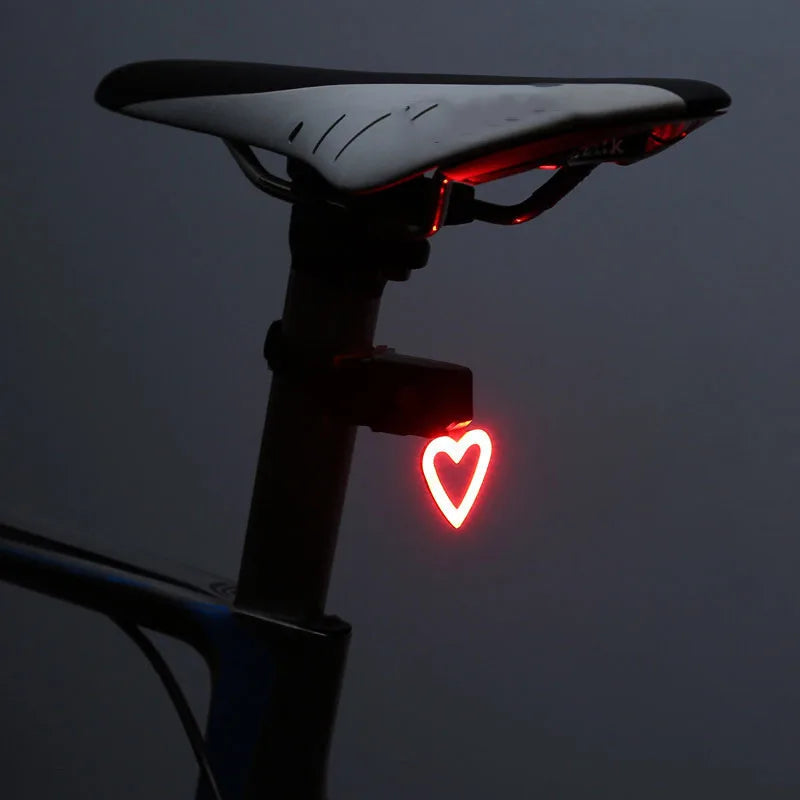 USB Rechargeable Bike Light Flash Tail Rear Lights