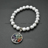 Gemstone Beads Life Tree Chakra Bracelet
