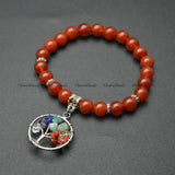 Gemstone Beads Life Tree Chakra Bracelet