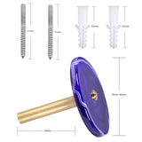 Agate Slice Drawer Cabinet Pulls Door Handle Brass Hooks