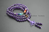 Amethyst 6mm Round Beads Chakra Bracelet Party Jewelry