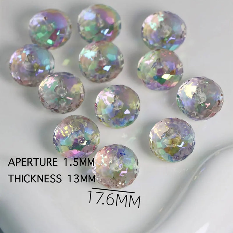 Multi-Sections Oblate Abacus Wheel Beads for Jewelry Making