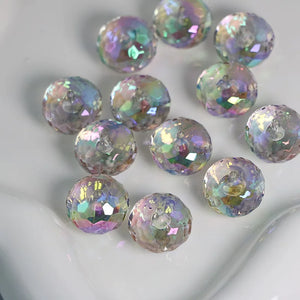 Multi-Sections Oblate Abacus Wheel Beads for Jewelry Making