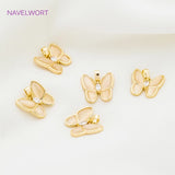 Zircon Charm Pendants 18K Plated Animal DIY Jewelry Making