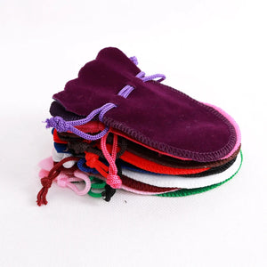 10Pcs/lot Velvet Pouches Drawstring Bags for Wedding Candy Packaging
