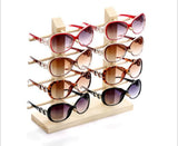 Wood Sunglasses Case Stand Jewelry Organizer Glasses Holder