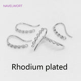 14K Plated Zircon Ear Wire Hooks for DIY Jewelry Making - U Shape Earring Hooks
