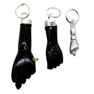Fist Cuff Pendant With 925 Silver Cap Evil Eye Protection Various Sizes