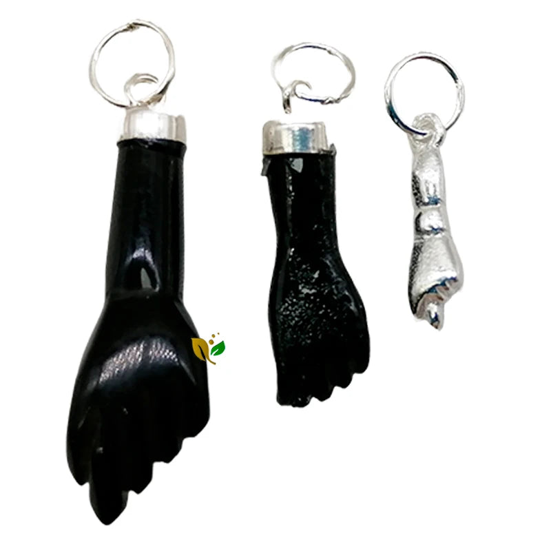 Fist Cuff Pendant With 925 Silver Cap Evil Eye Protection Various Sizes