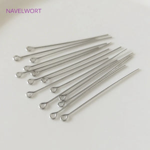 Rhodium Plated Eye Pins/Ball Head/Flat Head Pins Wholesale