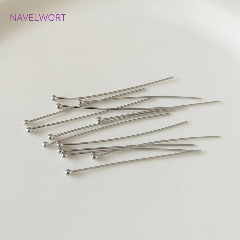 Rhodium Plated Eye Pins/Ball Head/Flat Head Pins Wholesale