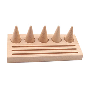 Slots Jewelry Holder Gift Showcase Cone Rings Storage Organizer - Craft Displays
