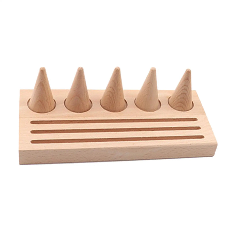 Slots Jewelry Holder Gift Showcase Cone Rings Storage Organizer - Craft Displays