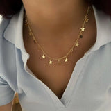 Dainty Star Necklace Sterling Silver Pendant Jewelry Gift